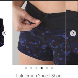 Lululemon Speed Up shorts size 2